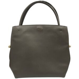 Dior Bar Tote Grey Smooth Calfskin Leather Top Handle Designer Bag